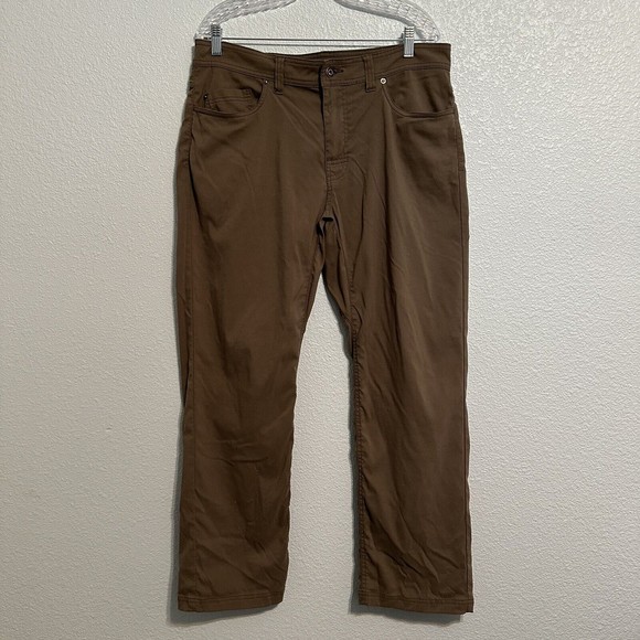 Prana Other - Prana Nylon Pants Mens Size 34 x 30 Slim Fit Chino Breathable Hiking Clothes